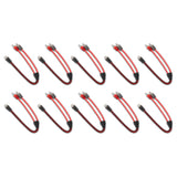 Level 2 RCA 100% Copper OFC Y Connector 1 FEMALE to 2 MALE - 10 Pack