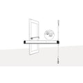Adams Rite 8633MLR30 8600 Series Concealed Vertical Rod Exit Device with Motorized Latch Retraction, 30", Aluminum