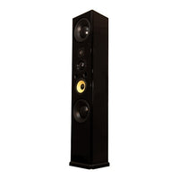 Induction Dynamics ID1-BG Single Speaker Tower, Black Gloss