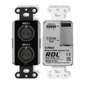 RDL DB-RN22 Wall-Mounted Bi-Directional Mic / Line Dante Interface 2x2