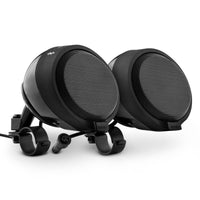 Motorcycle Handlebar Mounted Bluetooth Speaker System with Neodymium Magnet - front view | Silarius