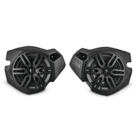 Polaris RZR Front Kick Panel Pods with 6.5" Active Speakers and Bluetooth - front view | Silarius