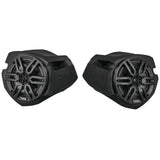 Polaris RZR Front Kick Panel Pods with 6.5" Active Speakers and Bluetooth - rear view | Silarius