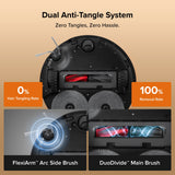 Roborock Qrevo Edge 2 - 25,000 Pa HyperForce Suction & Dual Anti-Tangle System - detail view | Silarius
