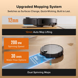 Roborock Qrevo Edge 2 - 25,000 Pa HyperForce Suction & Dual Anti-Tangle System - rear view | Silarius