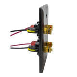 Speaker Snap SSKPB12 Keystone Binding Posts Snap Lock Connectors Compatible with 12 to 24 Gauge Speaker Wire, Black, 6 pairs