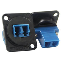 Switchcraft EHLC2 EH Series LC Fiber Optic Feedthru, Single-Mode, Plastic Housing, Black