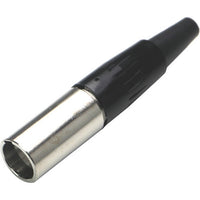 Switchcraft TA3MX Tini-QG 3-Pin Male Mini XLR Cable Mount, Silver Pins, Nickel