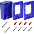 STI KIT-71102A-B Back Box and Spacer Kit for Stopper Station Button Type 0, Blue