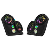 Polaris Slingshot Dual Front Fender 8' Loaded Speaker Pods with Digital LED Lighting - detail view | Silarius