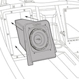 Polaris Slingshot Loaded Rear Sealed 10" Subwoofer Enclosure | Fits Either Passenger or Driver Side | 2015 - Current