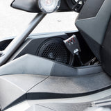 Polaris Slingshot Side Panel Enclosure Loaded | 2 x PRO-SM6, 2 x ZXI-T1 & 2 x PRO-GRILL6-MS/BK | 20... - side view | Silarius