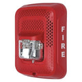 System Sensor SPSRL L-Series Indoor Speaker Strobe, Wall Mount, "FIRE" Marking, Red