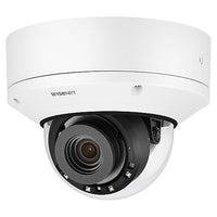 Hanwha PND-A6081RV/KAP Series 2MP AI Indoor IR Vandal Dome IP Camera, 4.38-9.33mm Lens, White, TAA Compliant