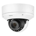 Hanwha PND-A9081RV/KAP Series 4K AI Indoor IR Vandal Dome IP Camera, 4.5-10mm Motorized Varifocal Lens, White, TAA Compliant