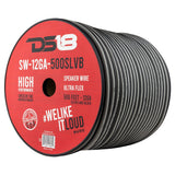 12-GA Speaker Wire 500 Feet -Silver and Black - front view | Silarius