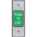 SDC 414NU 410 Series Narrow Exit Switch, Momentary DPDT, Stainless Steel