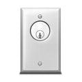 SDC 701U 700 Series Single Gang Key Switch, AA (on-off) SPDT, Amp, Vandal Resistant Key Cylinder Recess, Dull Stainless