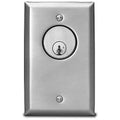 SDC 702U 700 Series Single Gang Key Switch, Momentary SPDT Amp, 20 Gauge, Stainless Steel