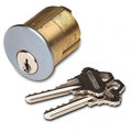 SDC CYL-6KAQ Mortise Cylinder for Key Switches, 6-Pin, 1-1/8" Length, Keyed Alike