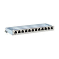 Eaton Tripp Lite N250-SH12-DIN6A 12-Port CAT6 Patch Panel, DIN Mount, Desktop, 110/Krone