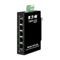 Eaton Tripp Lite NFI-U05 5-Port Unmanaged Industrial Ethernet Switch, 10/100 Mbps, Ruggedized, -40° to 75°C, DIN / Wall Mount