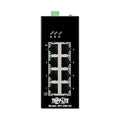 Eaton Tripp Lite NFI-U08-2A 8-Port Unmanaged Industrial Ethernet Switch 10/100 Mbps, Ruggedized, -40° to 75°C, iQoS, DIN Mount
