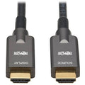 Tripp Lite P568FA-10M High-Speed Armored HDMI Fiber Active Optical Cable AOC, 4K at 60 Hz, HDR, 4:4:4, Male / Male, 33' (10m), Black