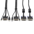 Eaton Tripp Lite P784-006-DV DVI KVM Cable Kit with USB and Audible Features, 6'