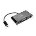 Eaton Tripp Lite U444-06N-DUB-C USB-C to DVI Adapter with USB-A Port and PD Charging, Black