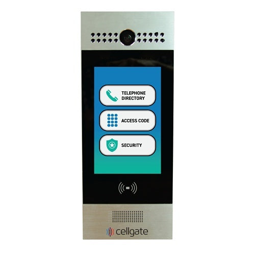 Cellgate AA1MSE-ATT Watchman W461 ATT Telephone Entry with Live Streaming Video for Multi-Family or Commercial Applications, 7.5" Color Display, Surface-Mount