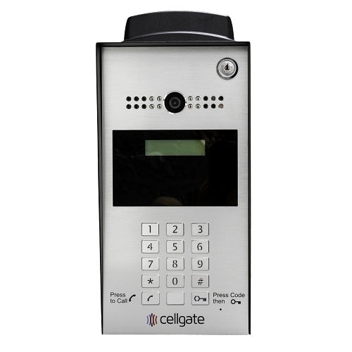 Cellgate AA1WPE-ATT Watchman W450 ATT Smart Telephone Entry with Live Streaming Video for Single Family Homes or Commercial Applications, Pedestal-Mount, TrueCloud Connect Cloud Based Integration