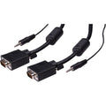 Vanco VGAA-50X 50' S-VGA with Audio Cable, 3.5mm Stereo Plug