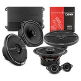 DS18 2008-2019 Toyota Highlander Front and Back Doors Speaker Better Upgrade Package 1600 Watts - front view | Silarius