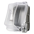 Hubbell RW58300 Wiring Device-Kellems While-In-Use Cover, GFCI, Vertical, 1-Gang, Clear