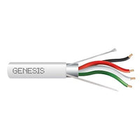 Genesis 32151012 18/4 Stranded Shielded Cable, Plenum, CMP, FT6, 1000' (304.8 m) Reel, Natural