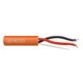 Genesis 43061103 18/2 Solid Unshielded Fire Alarm Cable, Riser, FPLR, 1000' (304.8 m) Pull Box, Orange