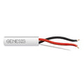 Genesis 43065501 18/2 Solid Unshielded Fire Alarm Cable, Riser, FPLR, 500' (152.4 m) Pull Box, White