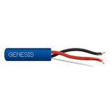 Genesis 45061006 18/2 Solid Unshielded Fire Alarm Cable, Plenum, FPLP, 1000' (304.8 m) Reel, Blue