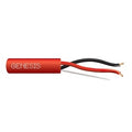 Genesis 45231004 16/2 Stranded Unshielded Fire Alarm Cable, Plenum, FPLP, 1000' (304.8 m) Reel, Red