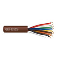 Genesis 47160307 18/8 Solid Unshielded Thermostat Cable, General Purpose, CL2, 250' (76.2 m) x 4 Reels, Brown