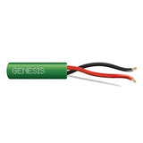 Genesis 52505505 16/2 Stranded Unshielded Speaker Cable, Riser, CMR, FT4, 500' (152.4 m) Pull Box, Green