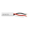 Genesis 52525501 14/2 Stranded Unshielded Speaker Cable, Riser, CMR, FT4, 500' (152.4 m) Pull Box, White