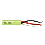 Genesis 54755545 14/2 (105-Strand Oxygen-Free Copper) Audacious Unshielded Speaker Cable, Riser, CMR, FT4, 500' (152.4 m) Pull Box, Neon Green