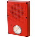Edwards Signaling WG4RN-HVMC Genesis WG4 Series 24VDC Horn Strobe, No Markings, Selectable Candela, Clear Lens, Red