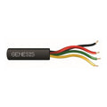 Genesis 21035808 22/4 Solid Unshielded Cable, Riser, CMR, FT4, 500' (152.4m) Speed Bag, Black
