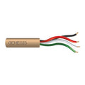 Genesis 21045813 22/4 Stranded Unshielded Cable, Riser, CMR, FT4, 500' (152.4 m) Speed Bag, Beige