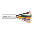 Genesis 21095501 22/12 Stranded Unshielded Cable, Riser, CMR, FT4, 500' (152.4 m) Pull Box, White