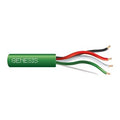 Genesis 31152105 18/4 Stranded Unshielded Cable, Plenum, CMP, FT6, 1000' (304.8 m) Reel-in-a-Box, Green