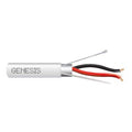 Genesis 32211112 16/2 Stranded Shielded Cable, Plenum, CMP, FT6, 1000' (304.8 m) Pull Box, Natural